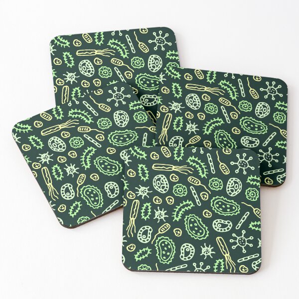 Item preview, Seamless pattern with bacteria and germs theme designed and sold by DesignsbySimons.
