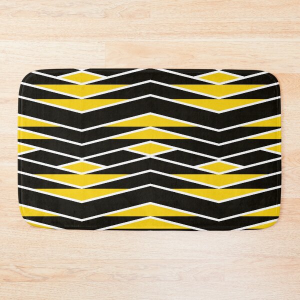 Item preview, Black White and Yellow Dramatic Geometric Seamless Pattern designed and sold by Sharon Schwalbe.