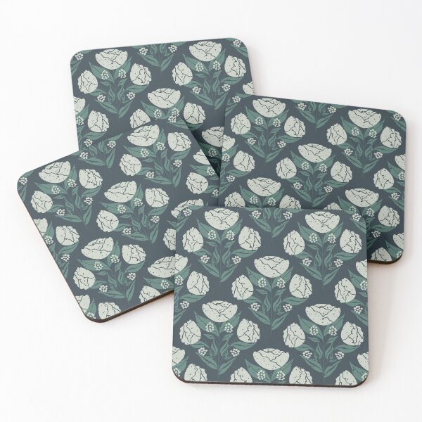 Item preview, Textured vintage blue rose in dark background designed and sold by tamongg14.