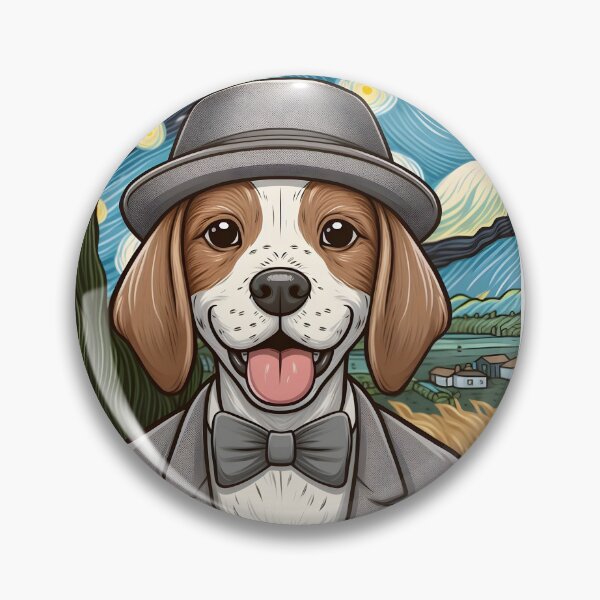 Item preview, Van Gogh Chibi English Pointer Self Portrait designed and sold by City0fDreams.
