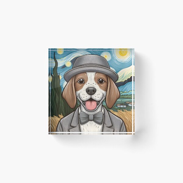 Item preview, Van Gogh Chibi English Pointer Self Portrait designed and sold by City0fDreams.