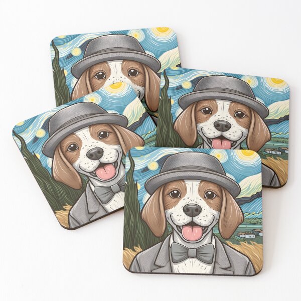 Item preview, Van Gogh Chibi English Pointer Self Portrait designed and sold by City0fDreams.