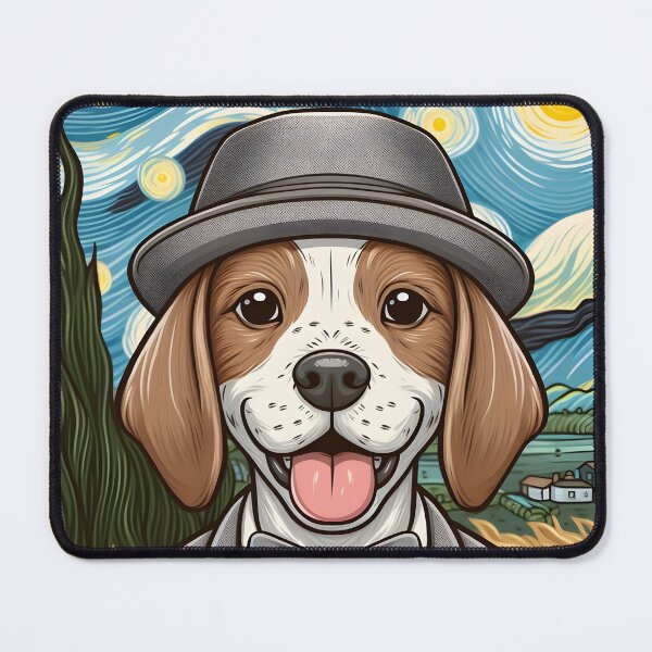 Item preview, Van Gogh Chibi English Pointer Self Portrait designed and sold by City0fDreams.