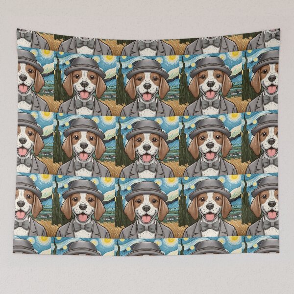 Item preview, Van Gogh Chibi English Pointer Self Portrait designed and sold by City0fDreams.