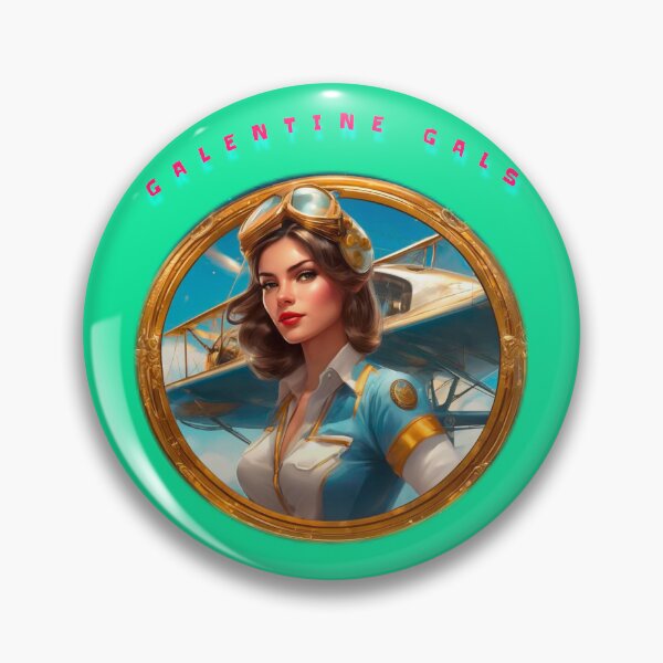 Item preview, Glam galentine gal pilot designed and sold by sailorsam1805.