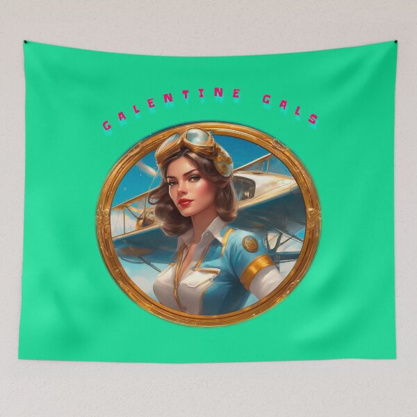Item preview, Glam galentine gal pilot designed and sold by sailorsam1805.