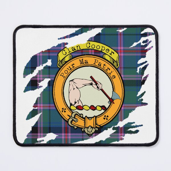 Item preview, Cooper Clan Crest Scottish Surname Tartan designed and sold by BagTown Clans.