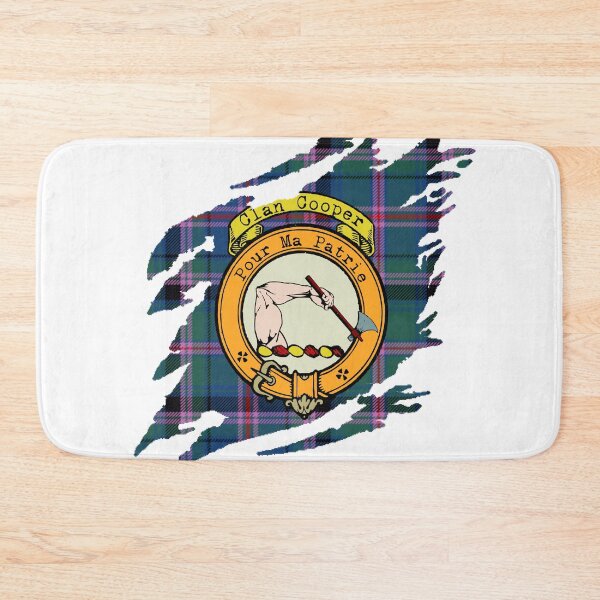 Item preview, Cooper Clan Crest Scottish Surname Tartan designed and sold by BagTown Clans.