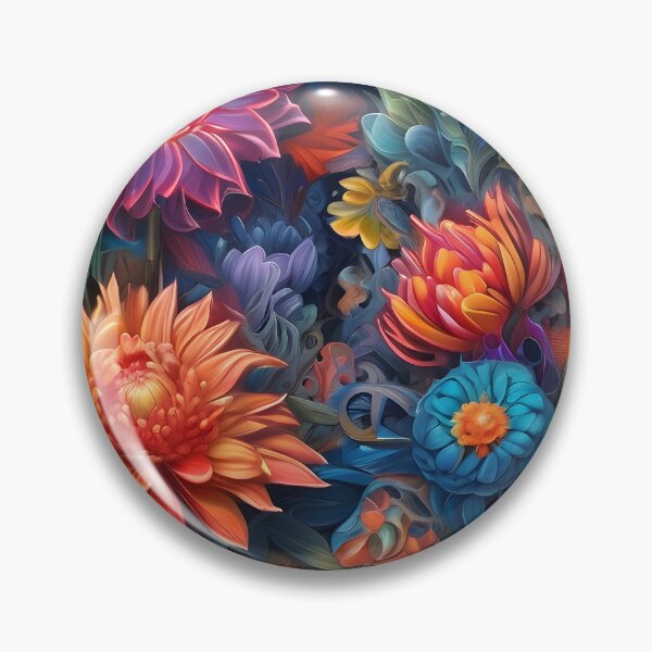 Artikelvorschau, Colorful Fantasy Flower Pattern entworfen und verkauft von TheArtOfPat.