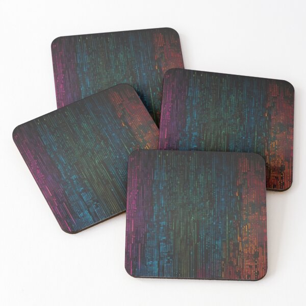 Item preview, Imagine a vibrant canvas illuminated by a cascade of colorful binary code designed and sold by cyproshop.