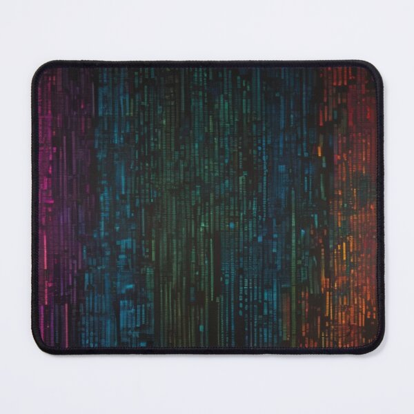 Item preview, Imagine a vibrant canvas illuminated by a cascade of colorful binary code designed and sold by cyproshop.