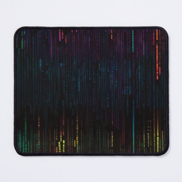 Item preview, Imagine a vibrant canvas illuminated by a cascade of colorful binary code designed and sold by cyproshop.
