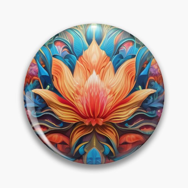 Artikelvorschau, Colorful Fantasy Flower Pattern entworfen und verkauft von TheArtOfPat.