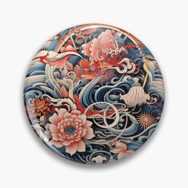 Item preview, Samurai Crest Symphony designed and sold by Obsidian Ink by Wilshire.
