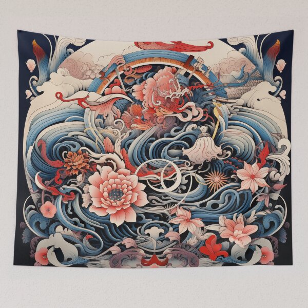 Item preview, Samurai Crest Symphony  designed and sold by Obsidian Ink by Wilshire.