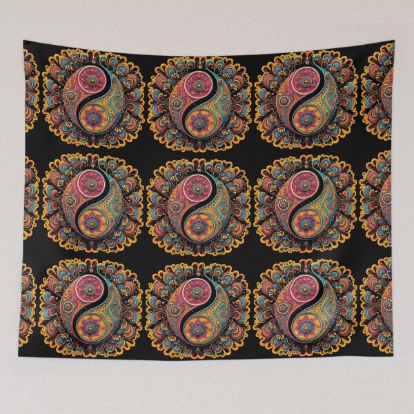 Item preview, Yin Yang Paisley Harmony designed and sold by PopezBiz.