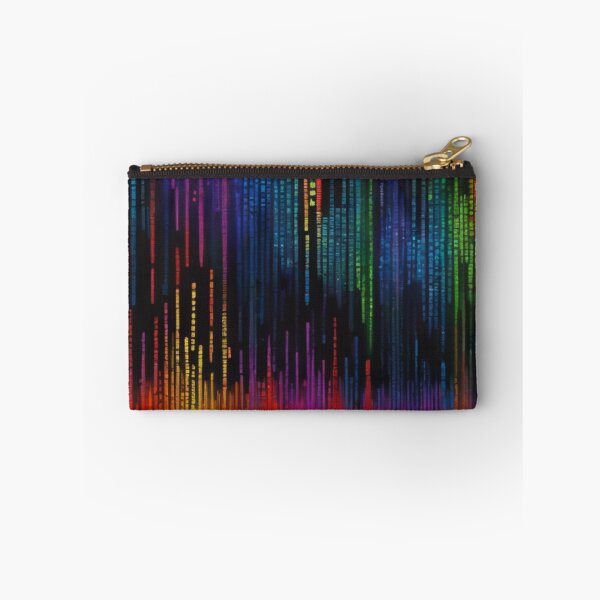 Item preview, Imagine a vibrant canvas illuminated by a cascade of colorful binary code designed and sold by cyproshop.