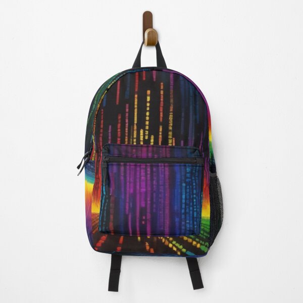 Item preview, Imagine a vibrant canvas illuminated by a cascade of colorful binary code designed and sold by cyproshop.