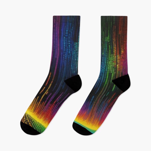 Artikelvorschau, Stellen Sie sich eine lebendige Leinwand vor, die von einer Kaskade aus buntem Binärcode beleuchtet wird entworfen und verkauft von cyproshop.