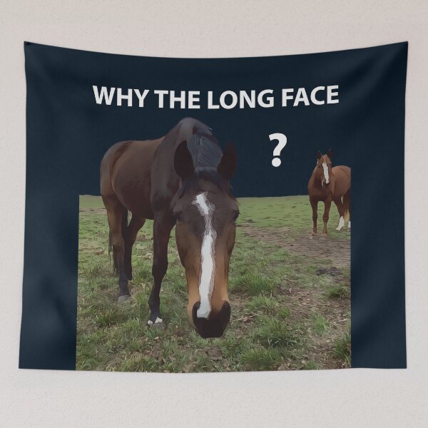 Item preview, Why The Long Face? - Funny Horse designed and sold by Lakeric Cityscapes.