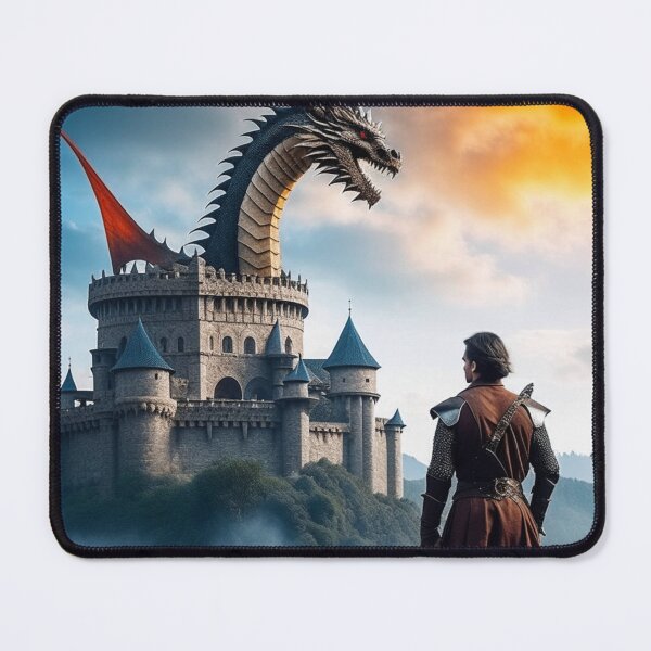Item preview, The man against the beast. designed and sold by EpicArtPrints.