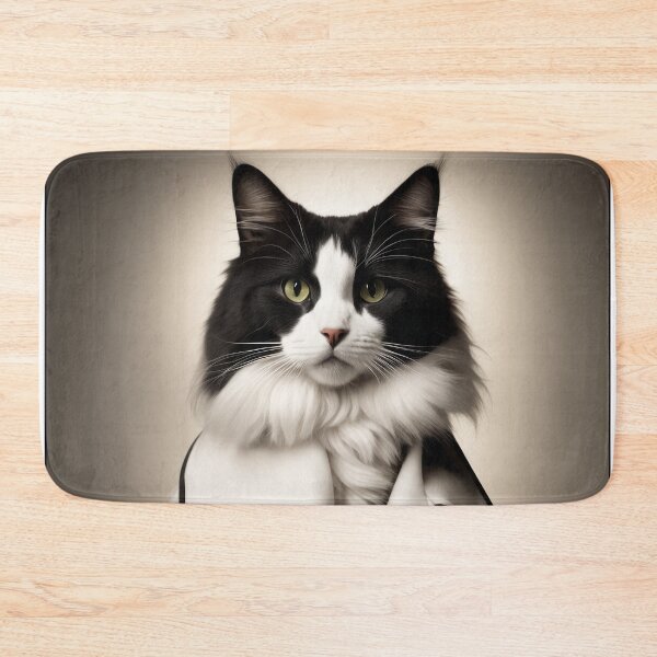 Item preview, Anthropomorphic Cat Collection - Domestic Longhair Black Cat #11 designed and sold by elektronen.