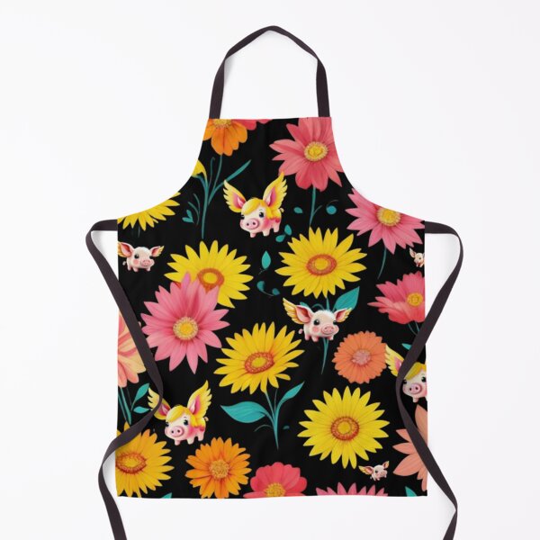 Item preview, Flowers and flying pigs pattern  designed and sold by Roxburylane.