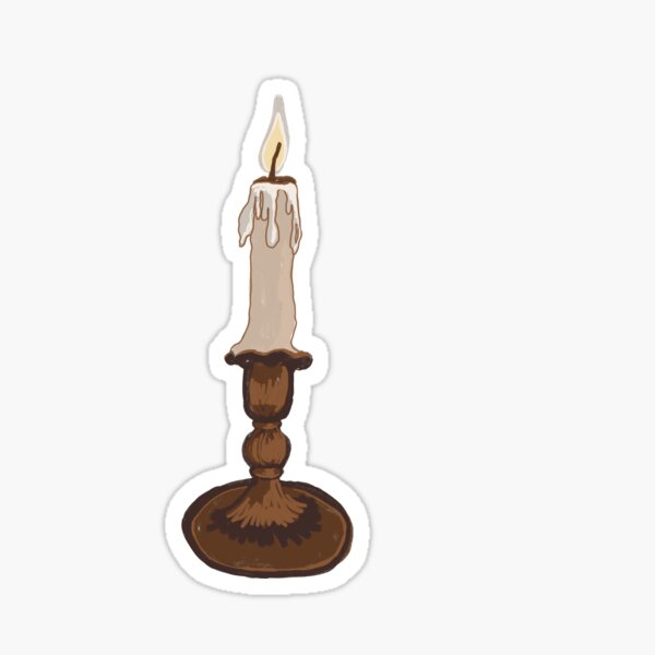 Item preview, Candle Vintage Dark Academia Illustration designed and sold by Over the Moon Studios.
