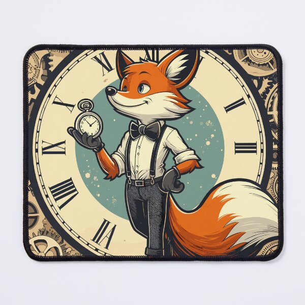 Item preview, Timeless Fox Elegance: Retro Cartoon Reverie designed and sold by ECuteDesigns.