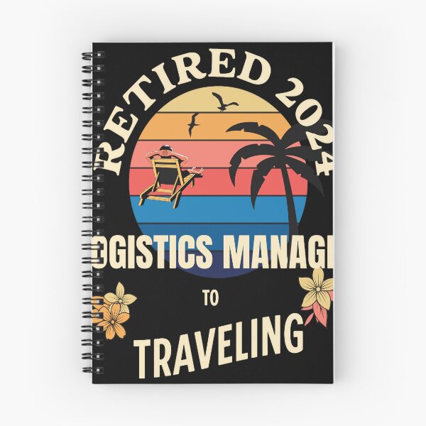 Item preview, Retired Logistics Manager 2024. Tropical Sunset Retirement Vibes Design designed and sold by johnharry3.