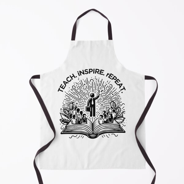 Item preview, "Teach. Inspire. Repeat." - Inspirational tagline on designed and sold by ExtraMessages.