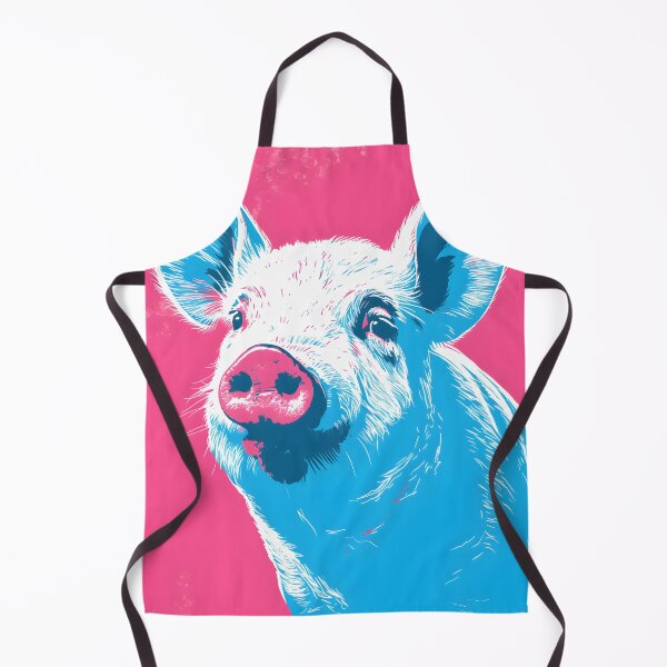 Artikelvorschau, Schwein-Porträt-Kunst. Tier bunt. Tierkissen. entworfen und verkauft von formform.