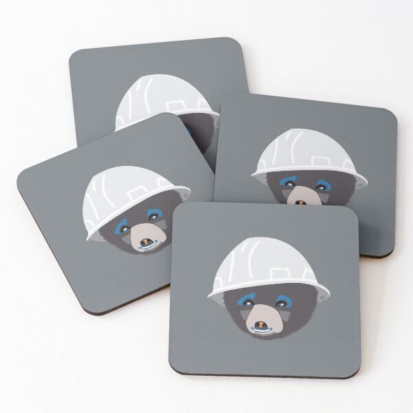 Item preview, Bear Cub in a White Hard Hat Funny Foreman Construction Humor designed and sold by TheTradesStore.