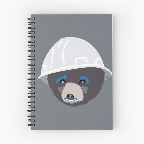 Item preview, Bear Cub in a White Hard Hat Funny Foreman Construction Humor designed and sold by TheTradesStore.