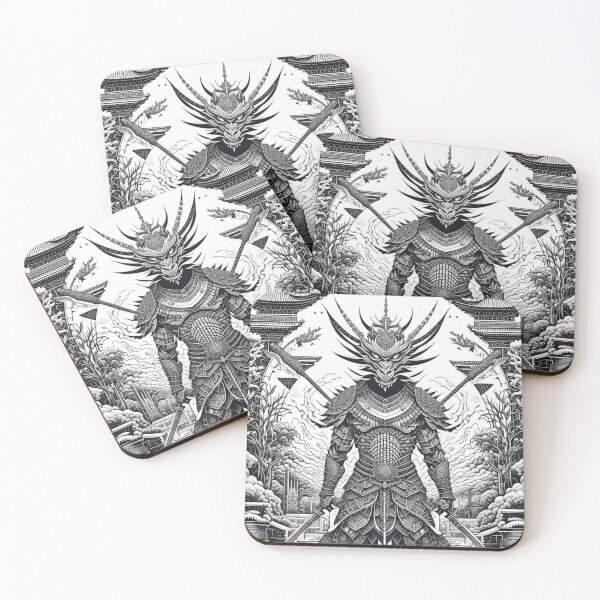 Item preview, Asian Dragon Japanese Samurai Warrior Hybrid designed and sold by HippieFarms11.