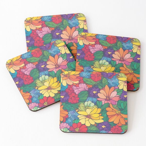 Item preview, LGBTQ Pride Color Floral  designed and sold by IBD-HOUS.