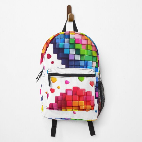 Item preview, Rainbow Heart Pixels designed and sold by Viki’s Visions.