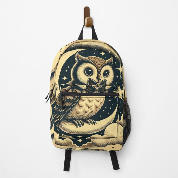 Item preview, Velvety Night Sky Whirl: Cartoon Owl Tale designed and sold by Artaverse.