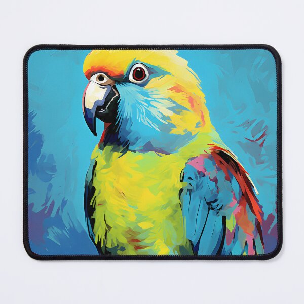 Item preview, Parakeet bird portrait art. animal colorful. Animal throw pillow. designed and sold by formform.