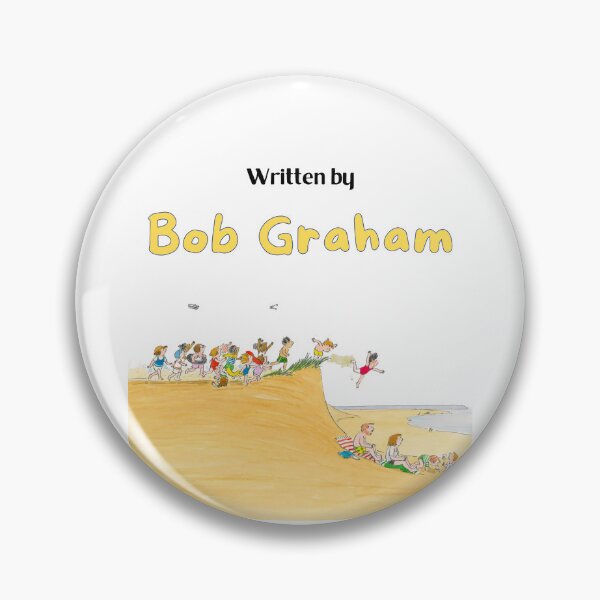 Item preview, Sandy beach Written by bob graham / Australian kids author / bookworm / teacher librarian  designed and sold by LaundrySalt.
