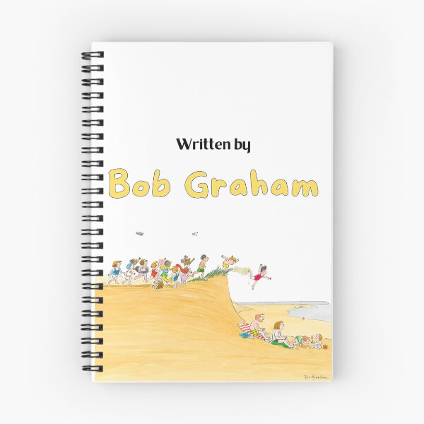 Item preview, Sandy beach Written by bob graham / Australian kids author / bookworm / teacher librarian  designed and sold by LaundrySalt.