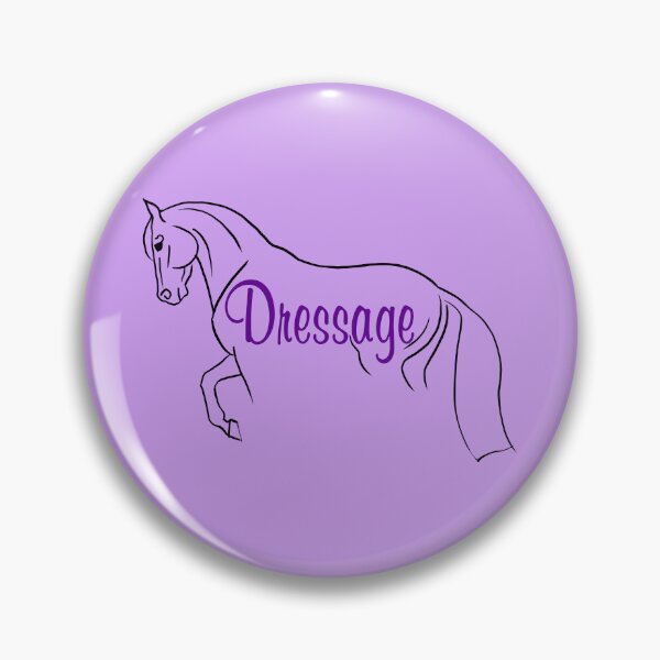 Item preview, Minimalist Style Dressage Horse with Purple Text designed and sold by DappledMoon.