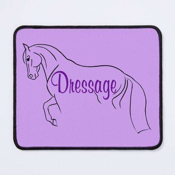Item preview, Minimalist Style Dressage Horse with Purple Text designed and sold by DappledMoon.