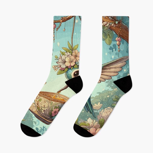 Item preview, Whimsical Nectar Soiree: Hummingbird Tale designed and sold by ECuteDesigns.