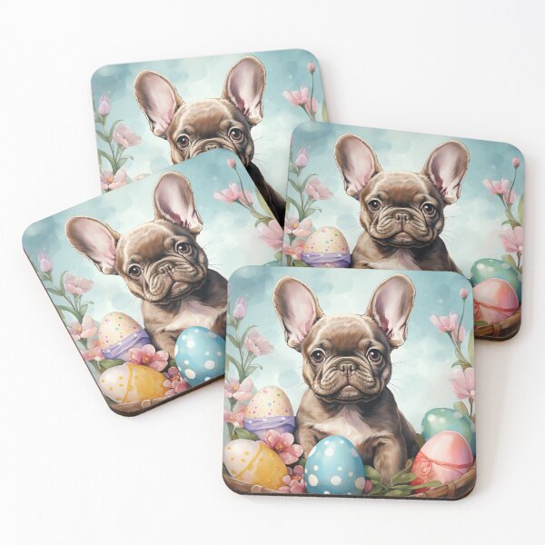 Item preview, Adorable French Bulldog with Easter Eggs designed and sold by SellingWSarah17.