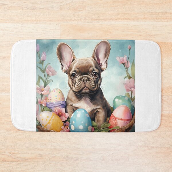Item preview, Adorable French Bulldog with Easter Eggs designed and sold by SellingWSarah17.
