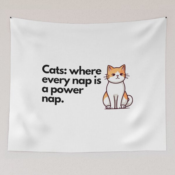 Item preview, Cats: where every nap is a power nap. Classic T-Shirt designed and sold by DaringDesigns19.