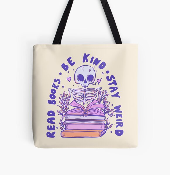 Aperçu de l'œuvre Lisez des livres, soyez gentil, restez bizarre créée et vendue par Jess.a.creates.