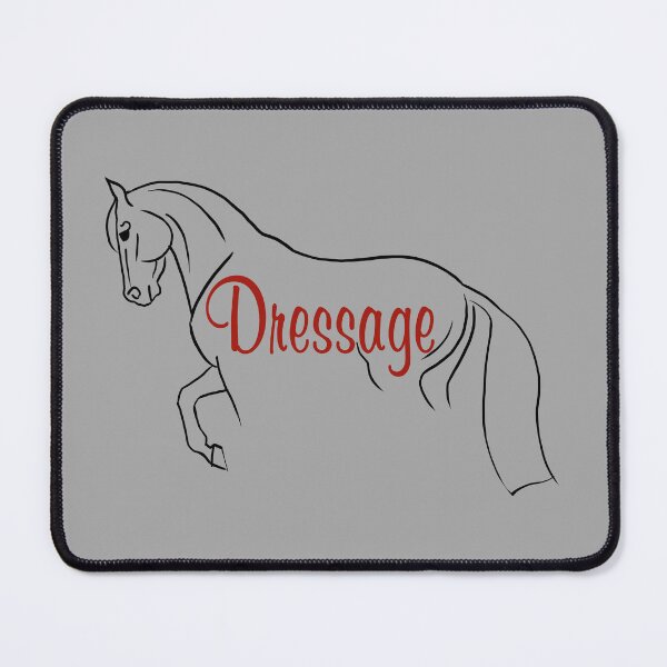 Item preview, Minimalist Style Dressage Horse with Red Text designed and sold by DappledMoon.