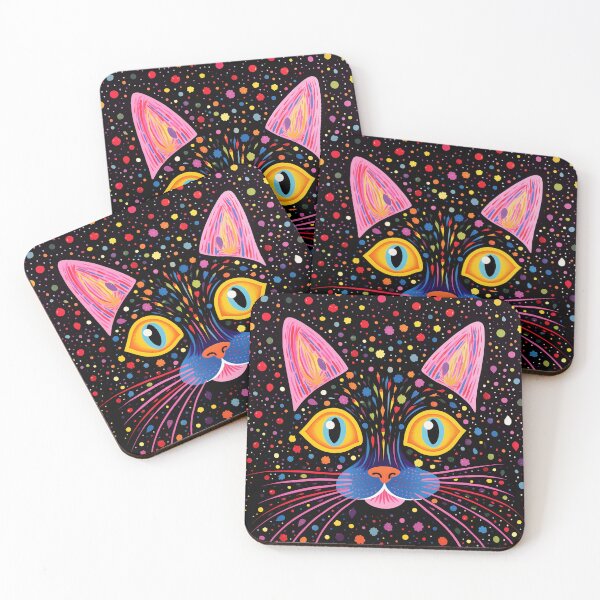 Item preview, Starry Whiskers Cat in Universe designed and sold by EnchantArtCo.